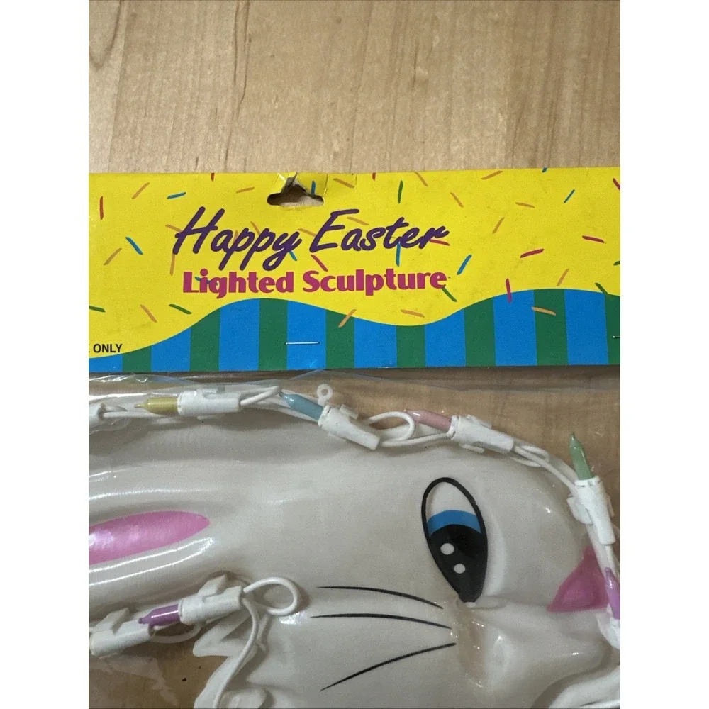 VTG Easter Parade Lighted Easter Sculpture Bunny Easter Eggs Happ Easter Sign